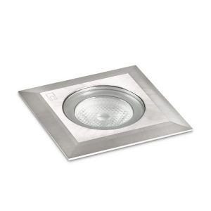 COLLINGWOOD SQUARE FACED GROUND LIGHT WITH 1W NEUTRAL WHITE LED.