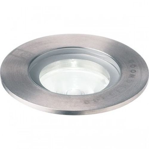 COLLINGWOOD LOW PROFILE GROUND LIGHT WITH 1W WARM WHITE LED.