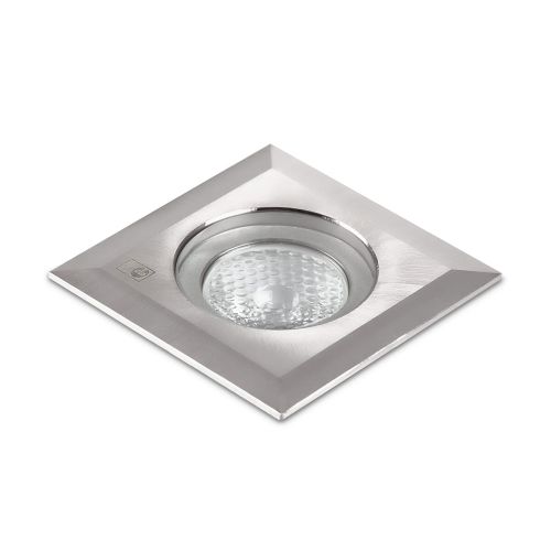COLLINGWOOD LOW PROFILE STAINLESS STEEL GROUND LIGHT, WITH 1W NW LED.