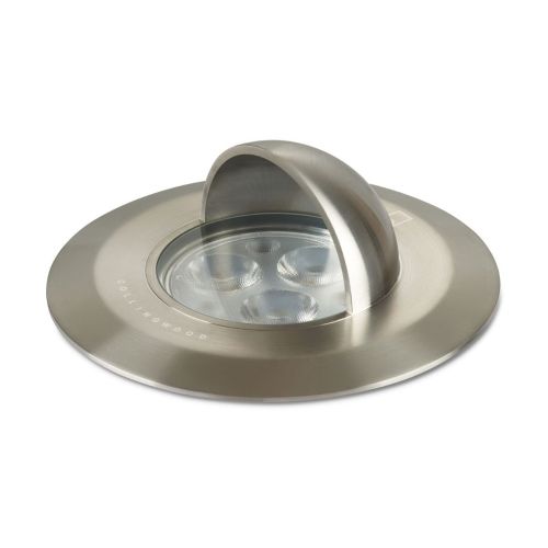 COLLINGWOOD GL034 HOODED GROUND LIGHT, STAINLESS STEEL 316, 2700K