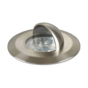 COLLINGWOOD GL034 HOODED GROUND LIGHT, STAINLESS STEEL 316, 4000K