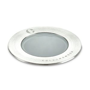 COLLINGWOOD GL040 BAFFLED GROUND LIGHT, STAINLESS STEEL, 12 DEGREE BEAM ANGLE,