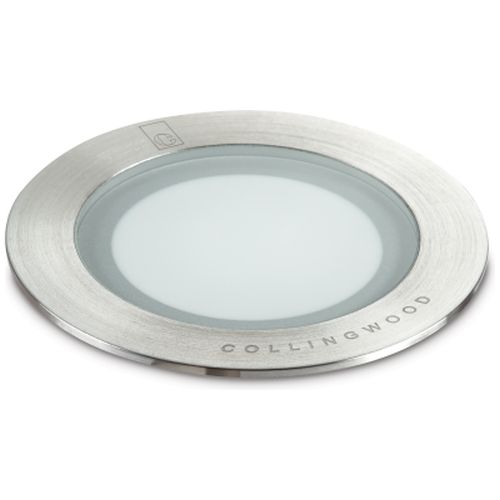 COLLINGWOOD STAINLESS STEEL GROUND LIGHT WITH 3 X 1W WARM WHITE LEDS.
