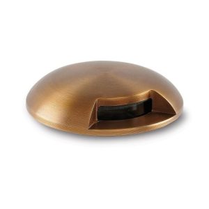 COLLINGWOOD GL100 DOMED MARKER LIGHT, ANTIQUE BRASS, 1 WINDOW OPTION