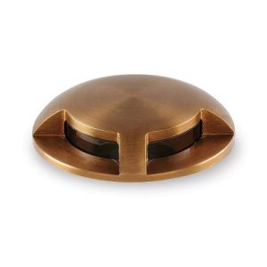 COLLINGWOOD GL100 DOMED MARKER LIGHT, ANTIQUE BRASS