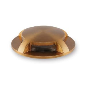 COLLINGWOOD GL100 DOMED MARKER LIGHT, ANTIQUE BRASS, 4 WINDOW OPTION