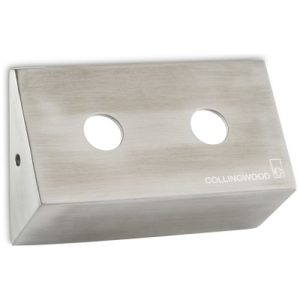 COLLINGWOOD RECTANGULAR 2 HOLE STAINLESS STEEL BACK PLATE.