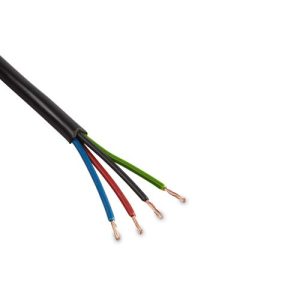 COLLINGWOOD H05RN-F 2 X 0.75 CORE BLACK RUBBER CABLE.