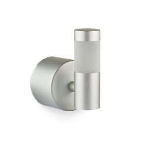 COLLINGWOOD IP65 SILVER ANODISED ALUMINIUM HALO/SPOT WALL LIGHT