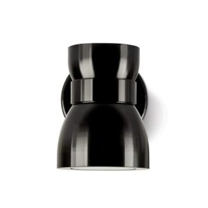 COLLINGWOOD WL075 WALL LIGHT, ANODISED ALUMINIUM, BLACK, NARROW BEAM,