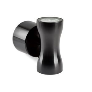 COLLINGWOOD IP65 BLACK ANODISED ALUMINIUM UP/DOWN PILLAR LIGHT