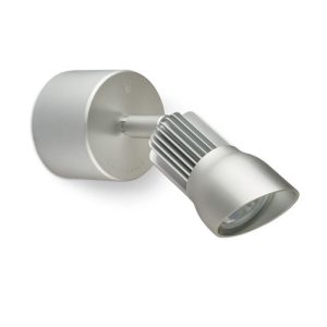 COLLINGWOOD IP65 SILVER ANODISED ALUMINIUM WALL LIGHT