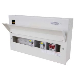 CRABTREE 15-WAY FLEXI DUAL 80A RCD METAL CONSUMER UNIT