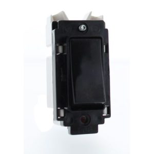 CRABTREE 10A 2W GRID SWITCH BLACK