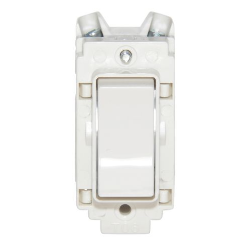 CRABTREE GRID 10A 2W + CENTRE OFF RETRACTIVE GRID SWITCH