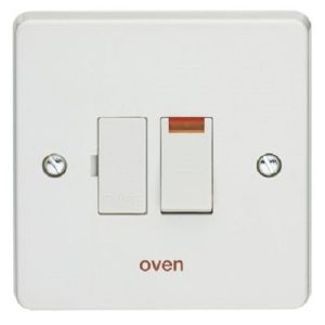 CRABTREE SWITCHED SPUR + NEON (OVEN)