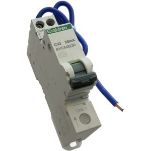 CRABTREE 32A 30mA C-TYPE COMPACT RCBO