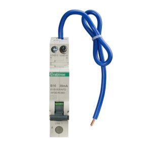 CRABTREE16A 30MA B-TYPE RCBO/AFDD 1MW 1P+SWN