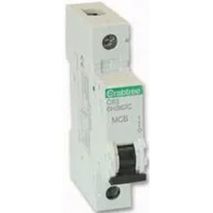 CRABTREE 63A 10KA C-TYPE S/POLE LOADSTAR MCB