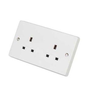 CRABTREE 2G UN-SWITCHED SOCKET