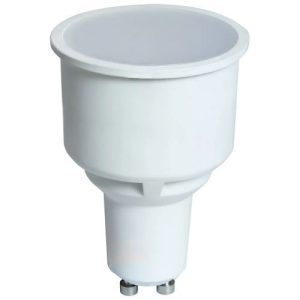 CROMPTON LED THERMAL PLASTIC GU10 - LONG BARRELL NON-DIMMABLE 4.9W 4000K COOL WHITE