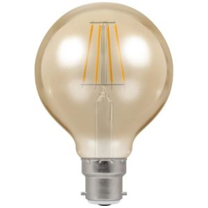 CROMPTON LED DECORATIVE GLOBE G80 ANTIQUE DIMMABLE 5W 2200K BC-B22