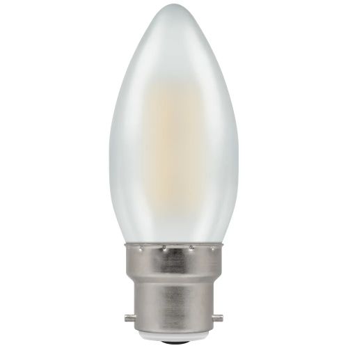 LED CANDLE 5W=40W=470LM BC FILAMENT DUO DIM WARM WHITE PEARL