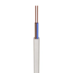 0.5MM 2192Y 2 CORE OVAL WHITE/BLACK PER MTR