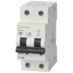 DANSON ELEGANT 50A DOUBLE POLE B-TYPE MCB