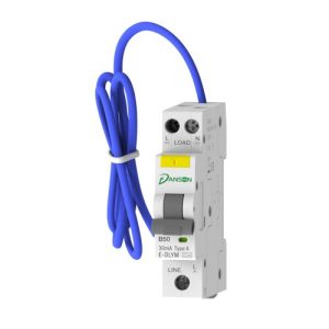 DANSON 50A 30mA A-TYPE SINGLE POLE MINI RCBO