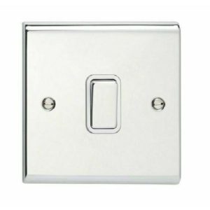 DETA SLIM POL/CHROME 1G 2W SWITCH WH INS