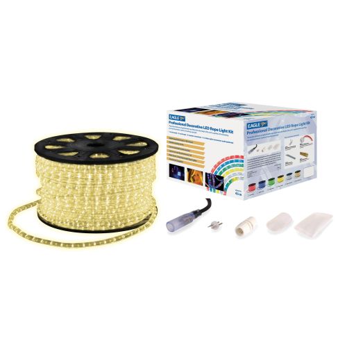 45MTR LED ROPELIGHT KIT+ ACC'S WARM WHITE