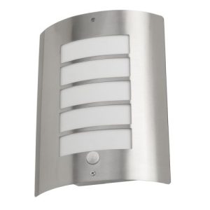AVON PIR STAINLESS STEEL WALL LIGHT