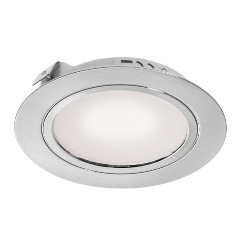 LED CABINET DOWNLIGHT BRUSHED NICKEL COLOUR TEMPER