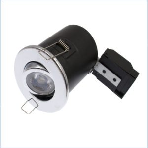 TILT FIRE RATED DOWNLIGHT - GU10 - PRESSED STEEL -