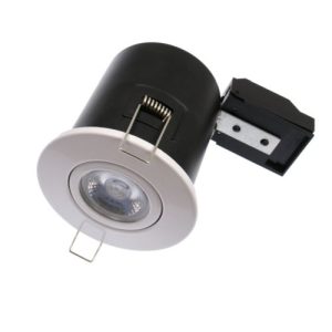 TILT FIRE RATED DOWNLIGHT - GU10 - PRESSED STEEL -