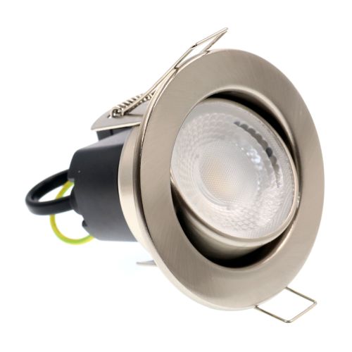 JET 5W LED TILT FIRE RATED IP65 NOISE & FLICKER FREE DOWNLIGHT