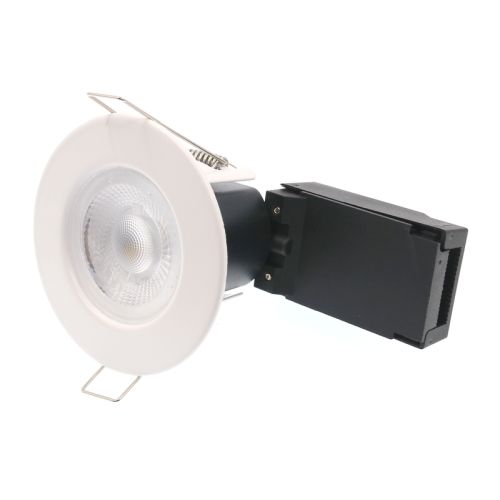 JET 5W LED FIXED FIRE RATED IP65 NOISE & FLICKER FREE DOWNLIGHT