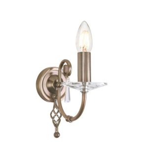 ELSTEAD AEGEAN 1 LIGHT WALL LIGHT - AGED BRASS