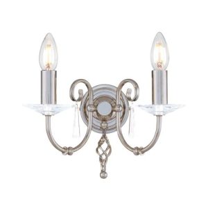 ELSTEAD AEGEAN 2 LIGHT WALL LIGHT - POLISHED NICKEL