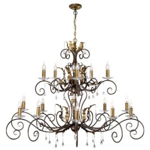 ELSTEAD AMARILLI 15 LIGHT CHANDELIER - BRONZE