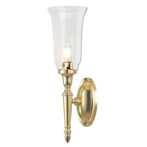 ELSTEAD DRYDEN 1 LIGHT WALL LIGHT - POLISHED BRASS
