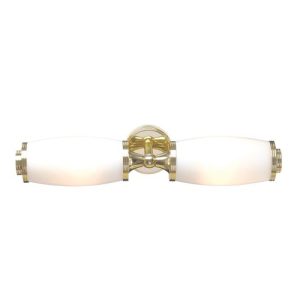 ELSTEAD ELIOT 2 LIGHT WALL LIGHT - POLISHED BRASS