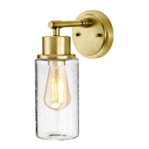 ELSTEAD MORVAH 1 LIGHT WALL LIGHT - BRUSHED BRASS
