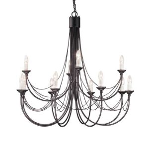 ELSTEAD CARISBROOKE 12 LIGHT CHANDELIER