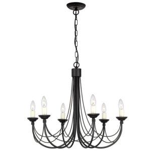 ELSTEAD CARISBROOKE 6 LIGHT CHANDELIER
