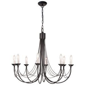 ELSTEAD CARISBROOKE 8 LIGHT CHANDELIER
