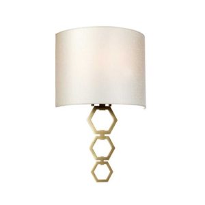 ELSTEAD CLARK MEDIUM 1 LIGHT WALL LIGHT - AGED BRASS