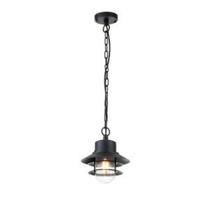 ELSTEAD COPENHAGEN 1 LIGHT CHAIN LANTERN - BLACK