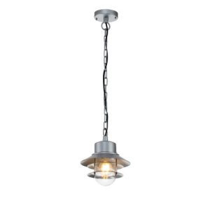 ELSTEAD COPENHAGEN 1 LIGHT CHAIN LANTERN - SILVER
